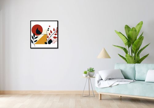 Plakat 60x60cm Ogień i Flora na Arena.pl
