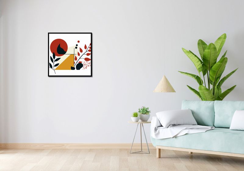 Plakat 60x60cm Ogień i Flora zdjęcie 4