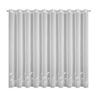 Firana gotowa Tasha 400x250 biała haft przelotki