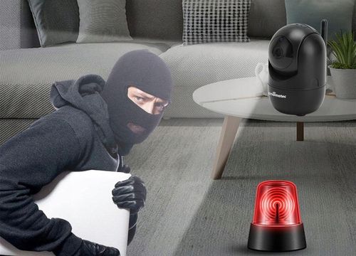 CZARNA KAMERA BEZPRZEWODOWA WIFI 4MPX WEWNETRZNA NIANIA IP APLIKACJA TUYA na Arena.pl