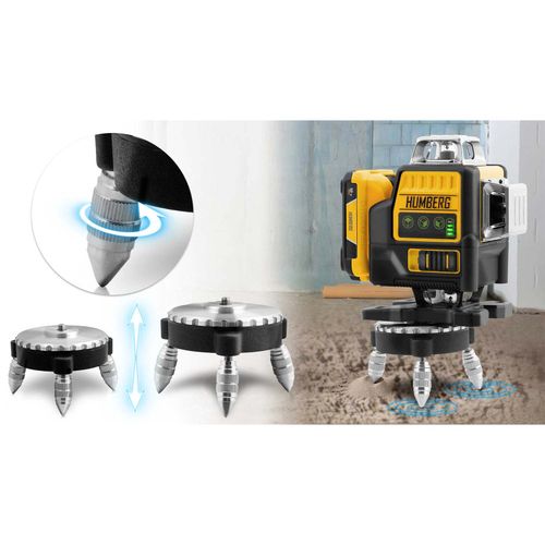 Laser krzyżowy w walizce + statyw Humberg HM-171 na Arena.pl