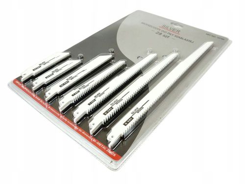 Brzeszczot do piły szablastej wyrzynarki zestaw 28 szt. SilverTools na Arena.pl