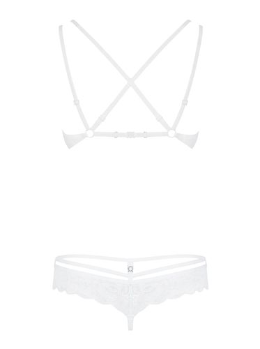 koronkowy komplet biustonosz stringi obsessive s/m na Arena.pl