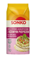 Sonko Wafle ryżowo-kukurydziane z różowym pieprzem 93 g
