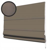 Roleta Rzymska Zaciemniająca Na Wymiar: Szary Brąz