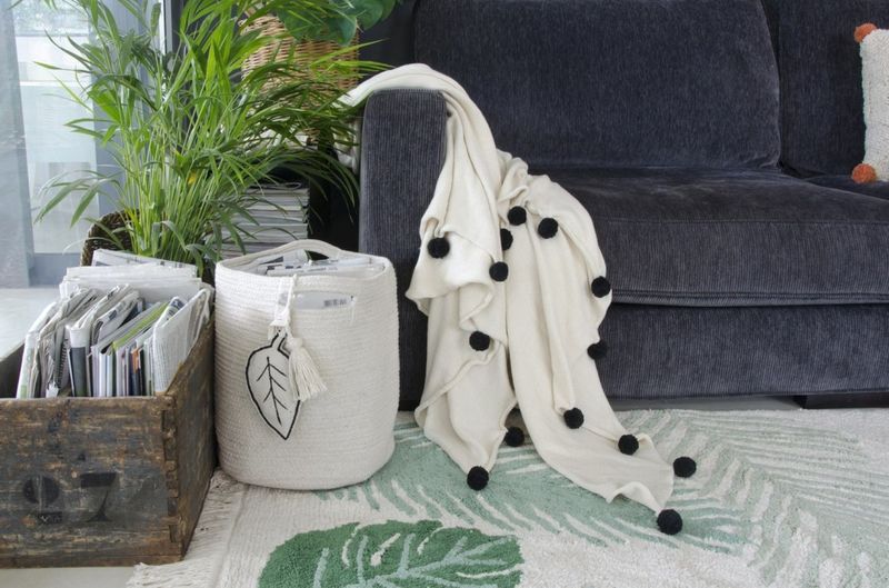 Lorena Canals Kosz dekoracyjny Leaf Natural zdjęcie 7