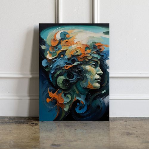 Obraz na płótnie portret abstrakcja 80x120 cm na Arena.pl