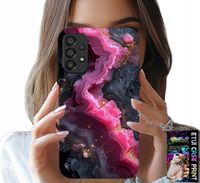 ETUI DO SAMSUNG GALAXY A53 5G - RÓŻOWY MARMUREK PLECKI, MODNE WZORY