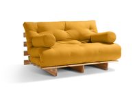 Sofa Futon Latex 140x200 cm z funkcją spania MI85 + komplet poduszek