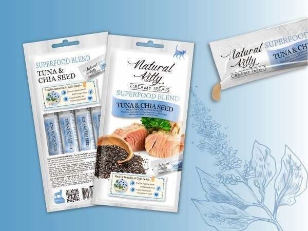 Natural Kitty Premium Tuńczyk & nasiona chia x 12 zdjęcie 1