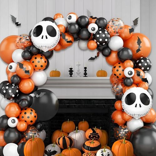 ZESTAW BALONÓW GIRLANDA BALONOWA HALLOWEEN PRZYJĘCIA ZESTAW DEKORACJA 116el na Arena.pl