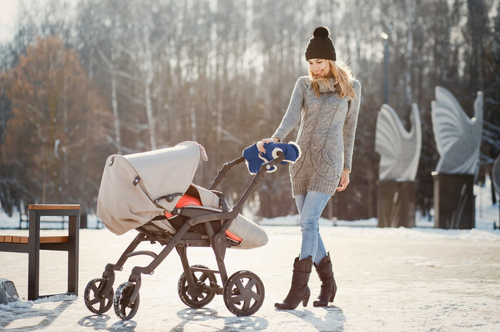Mufka do wózka rękawice granatowe STARKY na Arena.pl