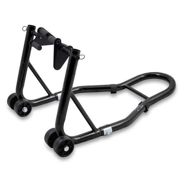 Stojak do motocykla przód czarny zdjęcie 1