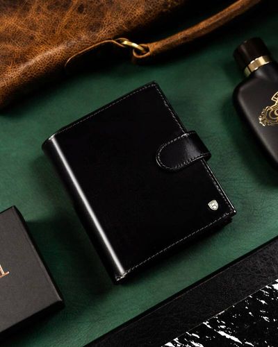 duży, skórzany portfel męski z systemem rfid - rovicky na Arena.pl