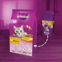 WHISKAS ADULT SUCHA KARMA DLA KOTA KURCZAK 7kg