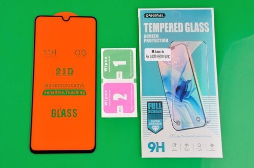 Szkło Hartowane 21D do Xiaomi Redmi 9A / 9AT / 9C czarny na Arena.pl