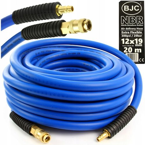 PRZEWÓD ZAKUWANY PNEUMATYCZNY DO KOMPRESORA WĄŻ CIŚNIENIOWY NBR 12x19mm 20m na Arena.pl