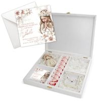 Pudełko Wspomnień Prezent na Komunię dla Dziewczynki od Matki Chrzestnej