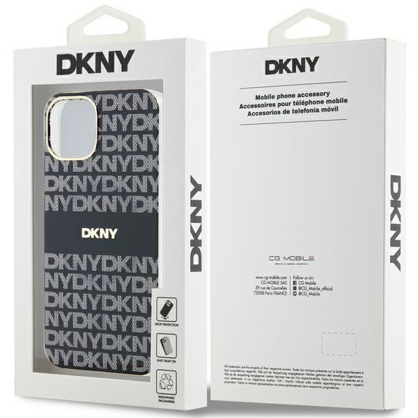 Etui DKNY do iPhone 15, iPhone 14, iPhone 13, Czarny, MagSafe zdjęcie 8