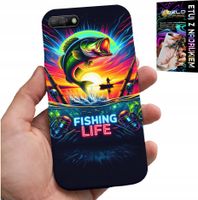 ETUI DO HUAWEI Y6 2018 - WZORY WĘDKARSKIE RYBY POŁÓW WĘDKA PLECKI