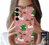 ETUI DO SAMSUNG GALAXY A34 5G - ŚWIĄTECZNE RENIFERY CHOINKI LASKA WZORY