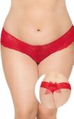 Ozdobne Stringi Damskie Soft Line 2436 XL-XXXL XXXL