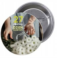Przypinki buttony TANIO 27 KWIETNIA DZIEŃ FLORYSTY