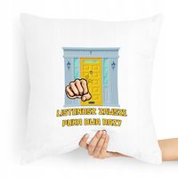 Poduszka Prezent Dla Listonosza Puka Dwa Razy Z Nadrukiem Ze Zdjęciem