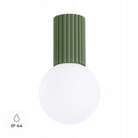 Sollux Lighting Spot sufitowy HALO zielony IP44 1xG9 8W szkło-aluminium