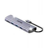 Adapter Unitek Hub USB-C 11w1 z obsługą monitorów 4K@30Hz RJ45 PD 100W