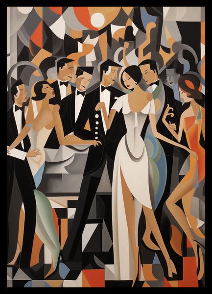 Plakat 29,7x42cm Bal w Art Deco zdjęcie 2