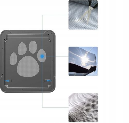 DRZWICZKI KLAPKA DLA KOTA PSA DO MOSKITIERY MAGNES na Arena.pl