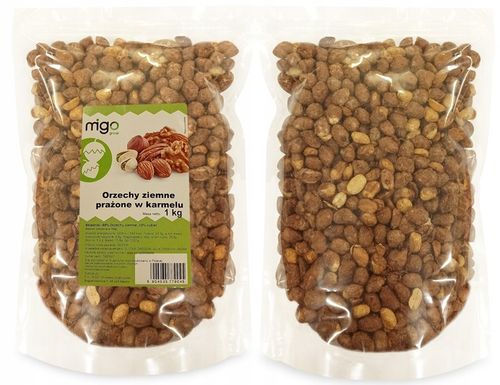 ORZECHY ZIEMNE W KARMELU 1kg - MIGOgroup na Arena.pl
