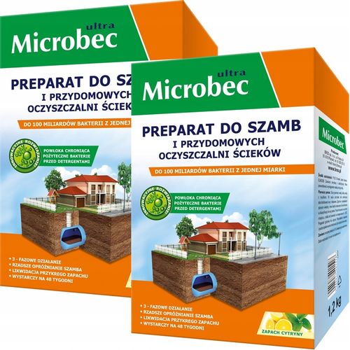 MICROBEC ULTRA Preparat do szamb 1,2 kg – zapach cytryny - 2 na Arena.pl