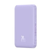mini powerbank 5000mah 20w + kabel usb-c 20v / 3a fioletowy