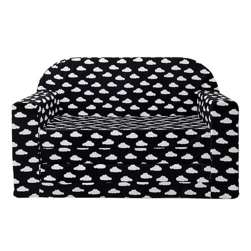 LULANDO Sofa Classic, Chmurki Białe na Czarnym Tle na Arena.pl