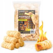 HeatFire Naturalna PODPAŁKA z wełny drzewnej ROZPAŁKA do grilla