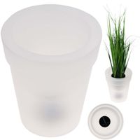 Doniczka Led Solarna Osłonka Świecąca Lampka Biała