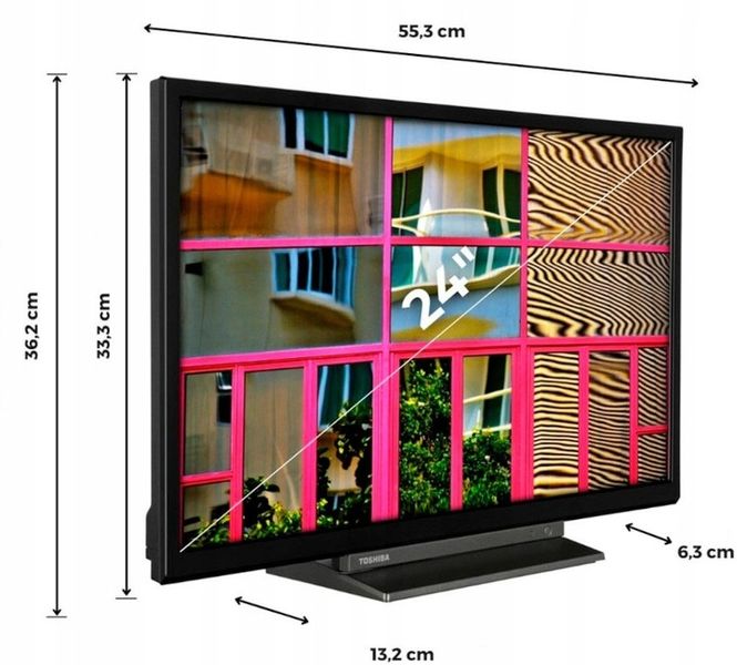 Telewizor SMART TV 24" TOSHIBA 24WL3C63DA DVB-T2/S2 Bluetooth WiFi zdjęcie 14