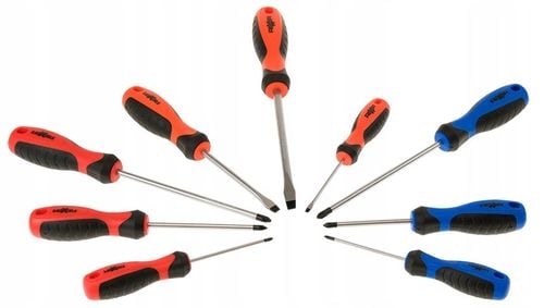 ZESTAW ŚRUBOKRĘTÓW WKRĘTAKÓW Z MAGNESEM 9 szt. na Arena.pl