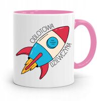 Kubek Różowy Dla Dziewczyny Odlotowa Dziewczyna Z Nadrukiem Ze Zdjęciem