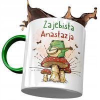 Kubek Zielony Dla Anastazji Przyjaciółki Prezent Z Nadrukiem Ze Zdjęciem