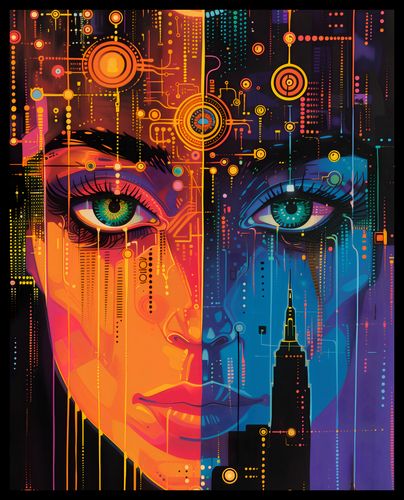 Plakat 40x50cm Cyfrowa Psyche na Arena.pl