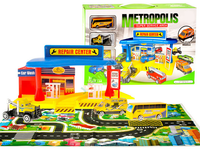 JKM ZA1291 Stacja beznzynowa Garaz mechanik + aut