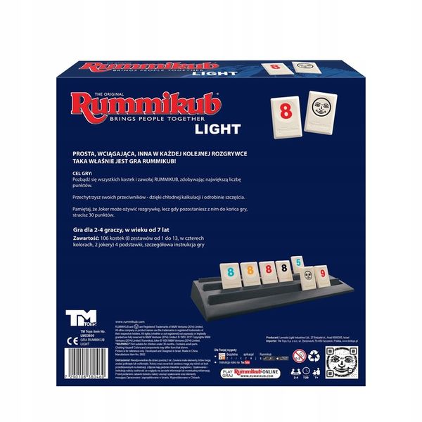 Rummikub Light Lemada Lmd3605 Gra Planszowa zdjęcie 4