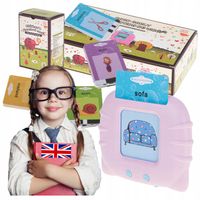 NAUKA ANGIELSKIEGO 112 FISZEK INTERAKTYWNA ZABAWKA EDUKACYJNA 224 SŁÓWEK