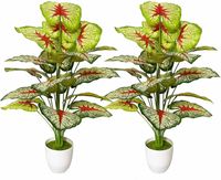 AIVORIUY Duża Sztuczna Roślina Dekoracja do Domu 2 Sztuki 70cm