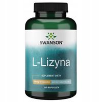 Swanson L-LIZYNA (L-Lysine) 500 mg 100 kapsułek INFEKCJE ODPORNOŚĆ