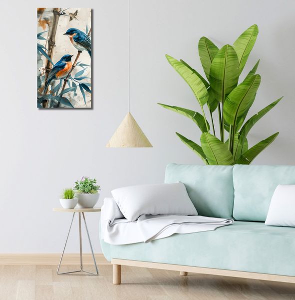 Obraz 30x60cm Trzy Ptaki zdjęcie 2