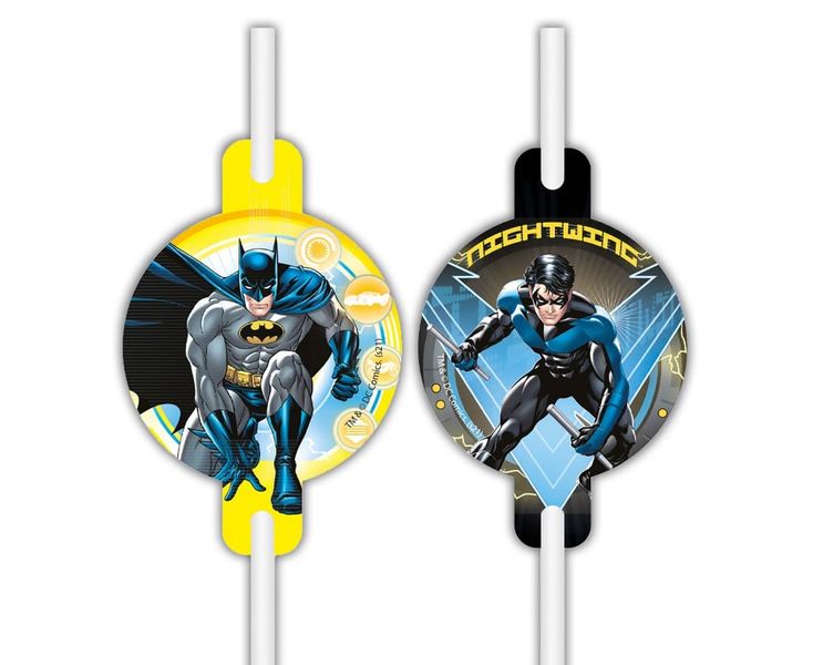 Słomki papierowe Batman Rogue Rage, 4 szt. zdjęcie 2